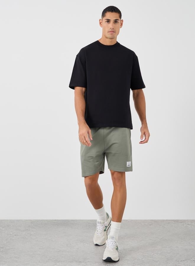 Styli Solid Oversized Crew Neck Heavy Weight T-Shirt - Image 2
