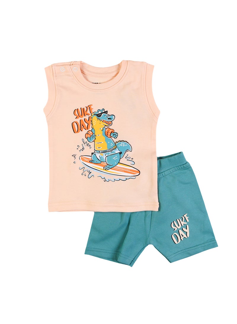 Zercon Summer Pajama Set for Newborn Babies 6283 - Image 1