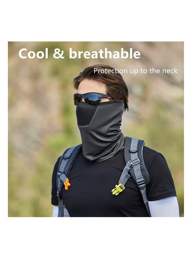 غطاء للوجه، واقٍ للرقبة، قناع للوجه للحماية من الأشعة فوق البنفسجية، وشاح للوجه للرياضات الخارجية، قناع للحماية من الشمس لركوب الدراجات النارية والهوائية، وشاح للرأس للوجه من الرياح والغبار (وشاح للوجه). - Image 4