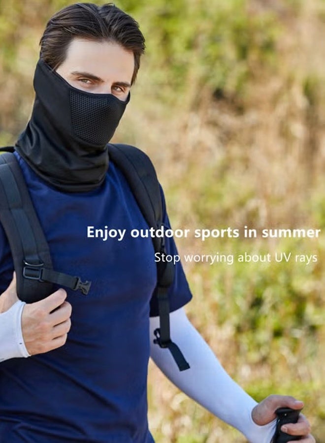 غطاء للوجه، واقٍ للرقبة، قناع للوجه للحماية من الأشعة فوق البنفسجية، وشاح للوجه للرياضات الخارجية، قناع للحماية من الشمس لركوب الدراجات النارية والهوائية، وشاح للرأس للوجه من الرياح والغبار (وشاح للوجه). - Image 3