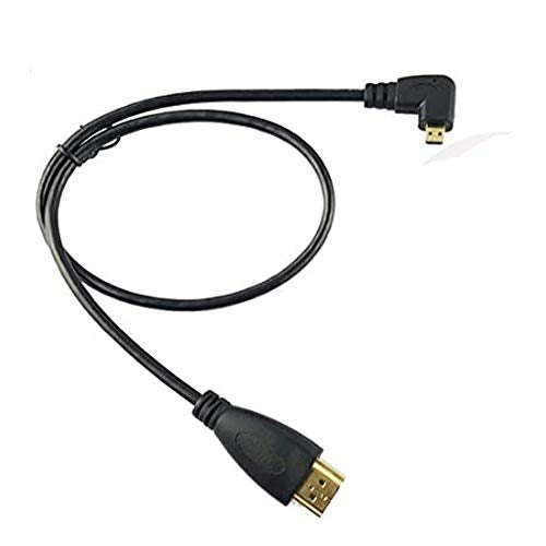Seadream Angled Micro HDMI to Standard HDMI Cable 1.64FT 90 Degree Right Angle Micro HDMI Male to HDMI Male Cable Connector(1pcs Right Angled) - Image 5