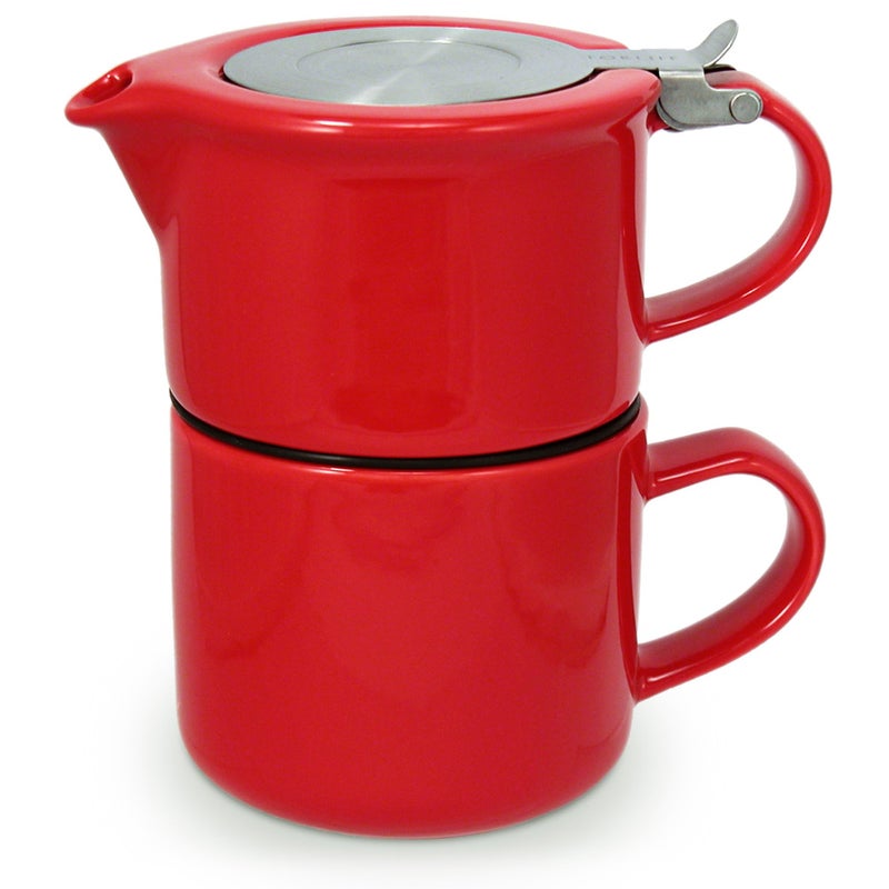 FORLIFE Tea for One with Infuser 14 ounces Red