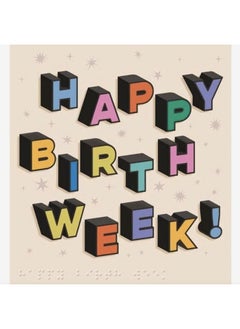 Pigment Pigment Studio Blom Happy Birth Week Greeting Card 