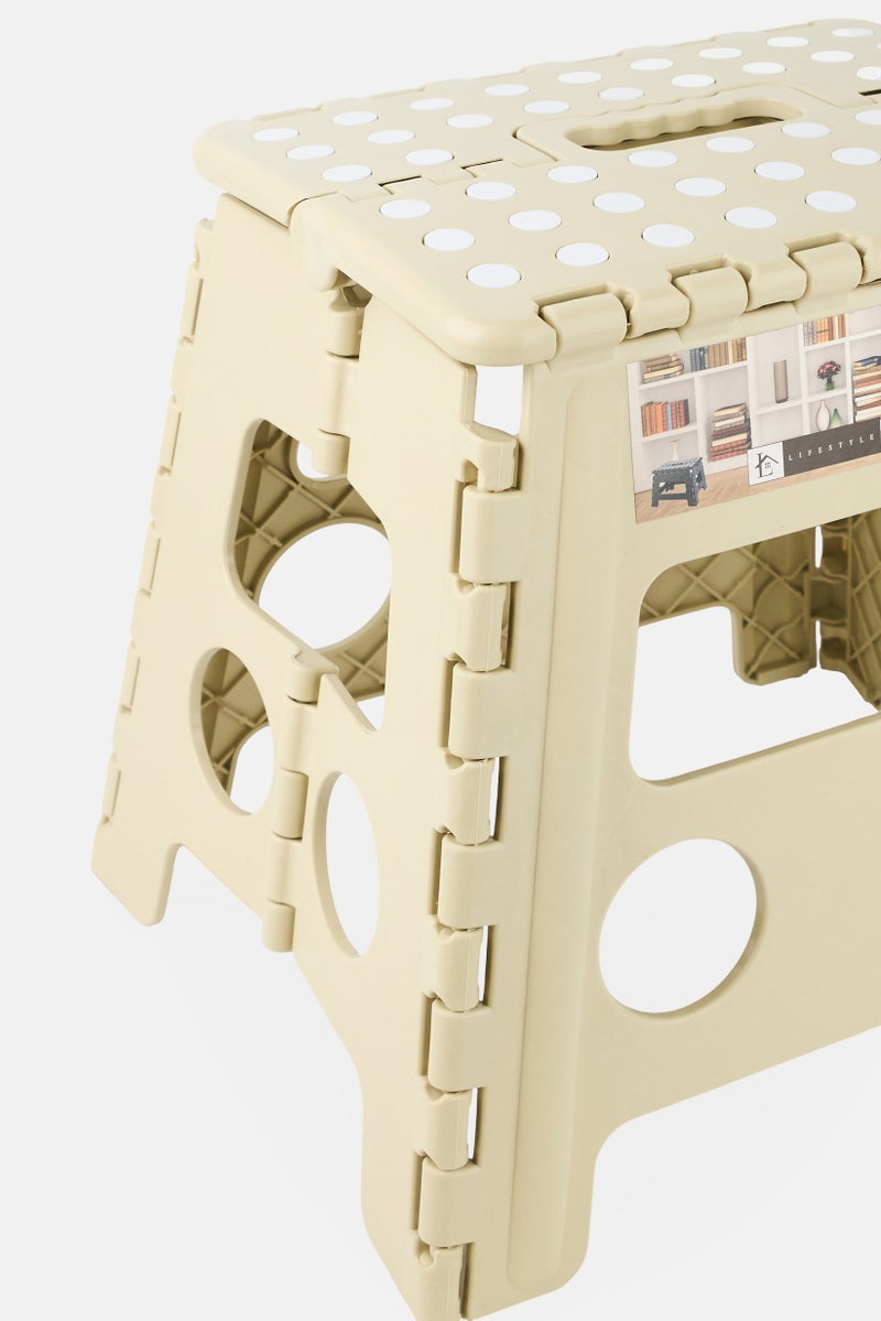 LIFESTYLE Plastic Folding Stepstool, Khaki - Image 4