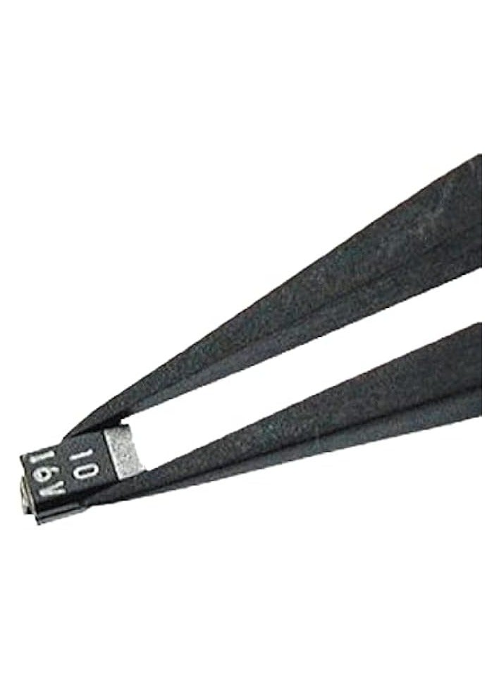 PROMASS PPS Plastic Tipped Tweezers, Straight, fine Pointed Tips, Stainless Steel Body, ESD Safe. ptz-41  - Image 2