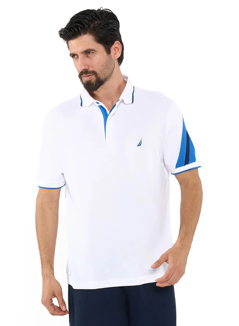 نوتيكا Contrast Striped Relaxed Dry-fit Polo Shirt
