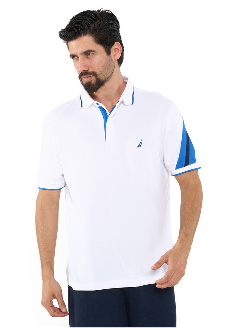 NAUTICA Contrast Striped Relaxed Dry-fit Polo Shirt  - Image 1