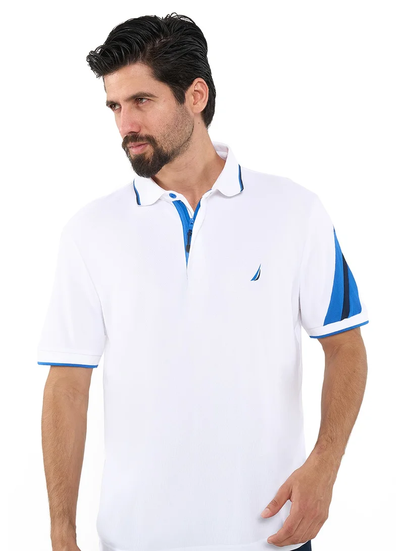 NAUTICA Contrast Striped Relaxed Dry-fit Polo Shirt