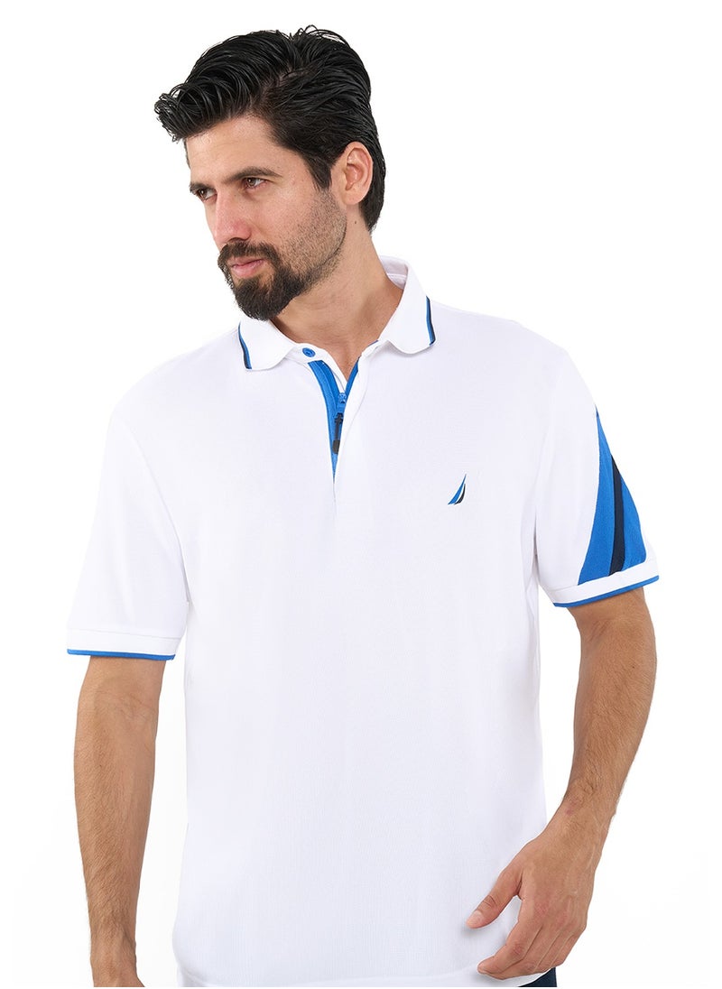 NAUTICA Contrast Striped Relaxed Dry-fit Polo Shirt  - Image 5