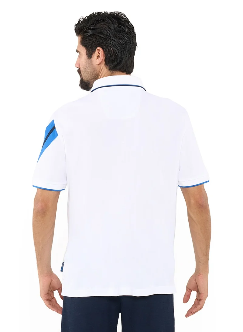 NAUTICA Contrast Striped Relaxed Dry-fit Polo Shirt