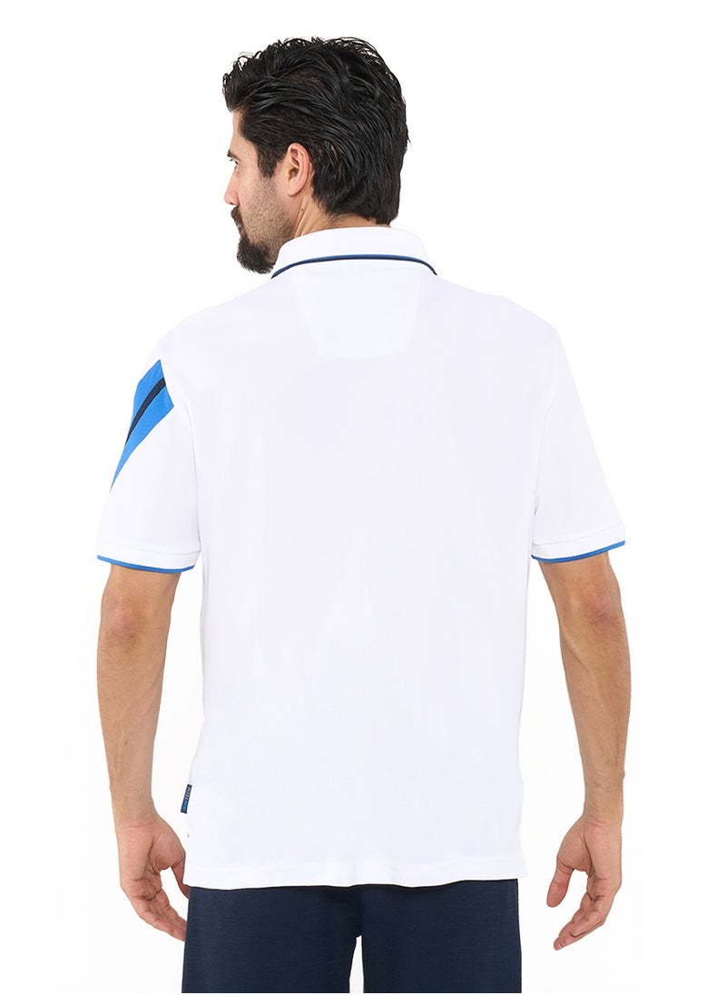 NAUTICA Contrast Striped Relaxed Dry-fit Polo Shirt  - Image 3