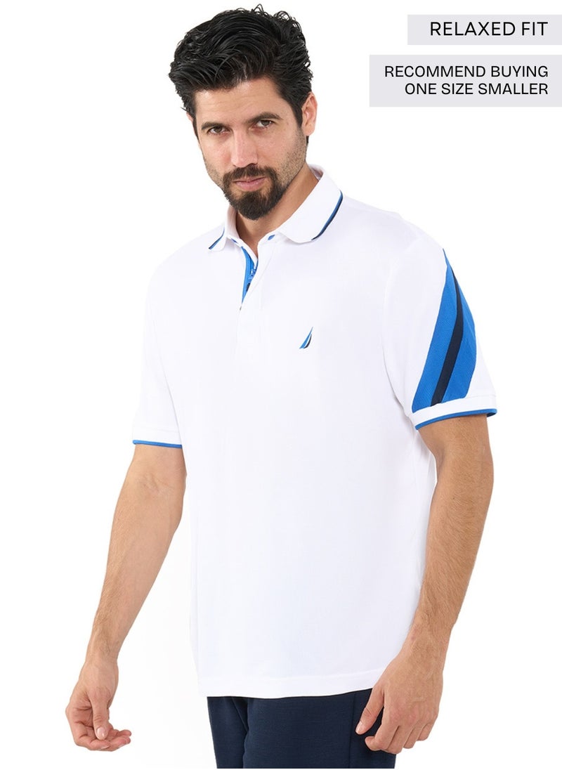 NAUTICA Contrast Striped Relaxed Dry-fit Polo Shirt  - Image 2