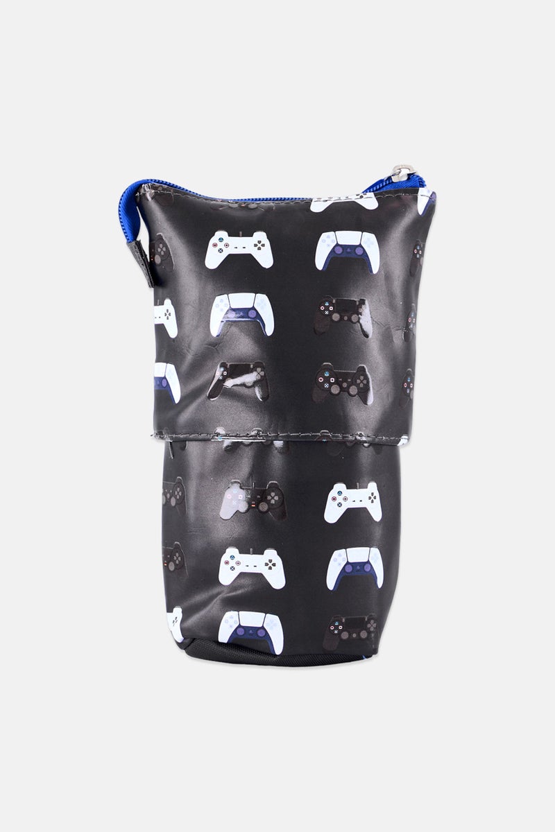 PlayStation حقيبة مطبوعة للأطفال الأولاد، سوداء - Image 1