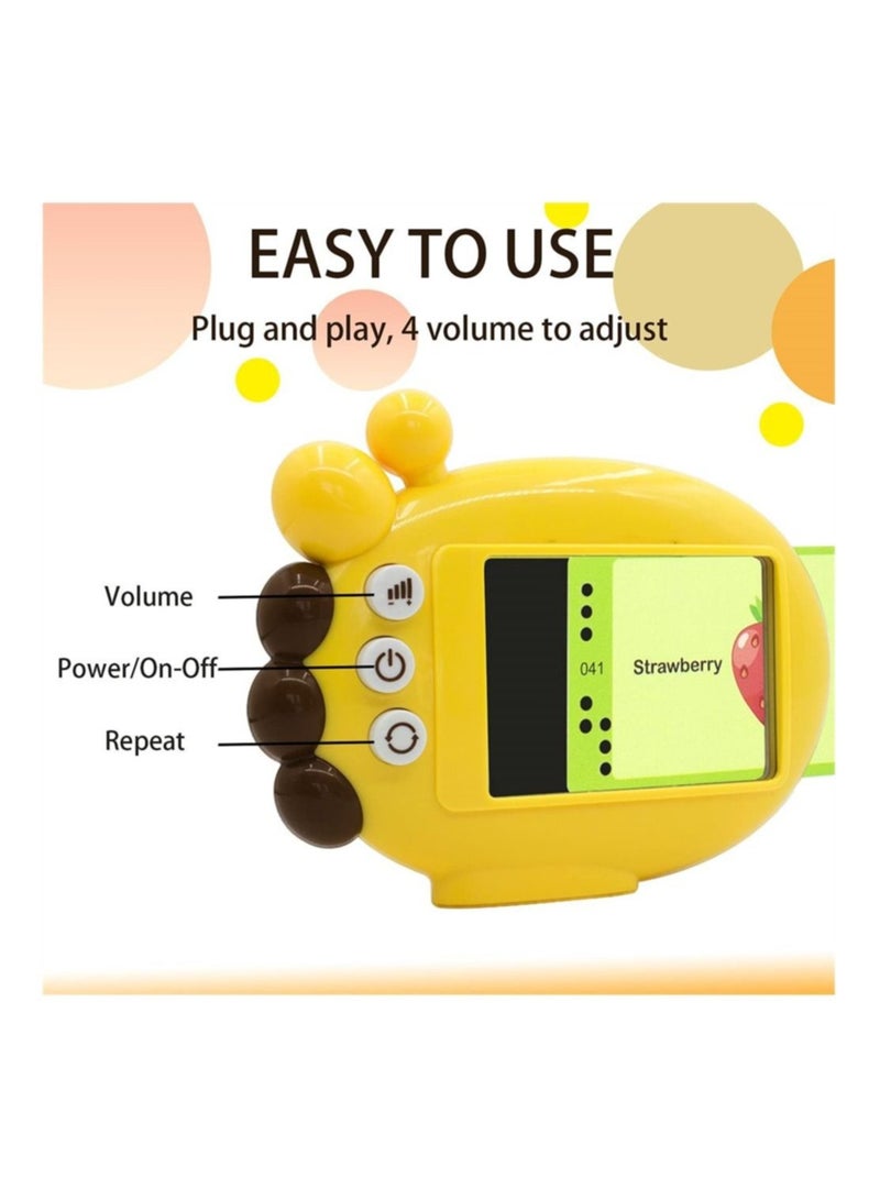 Flash Cards Machine,  120 Words, 9 Themes, 60Pcs Double Sided Card, Kids Preschool Flash Cards Machine with Number Shapes Animals ABC Letters Fruits Color, Gifts for Ages 2 to 6 Kids - Image 2