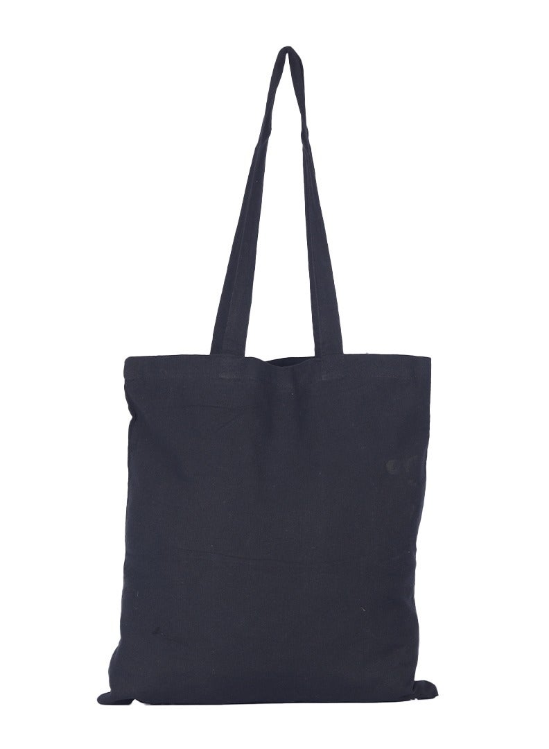 BYFT Black Cotton Flat Tote Bag (Vacay Mode) - Image 2