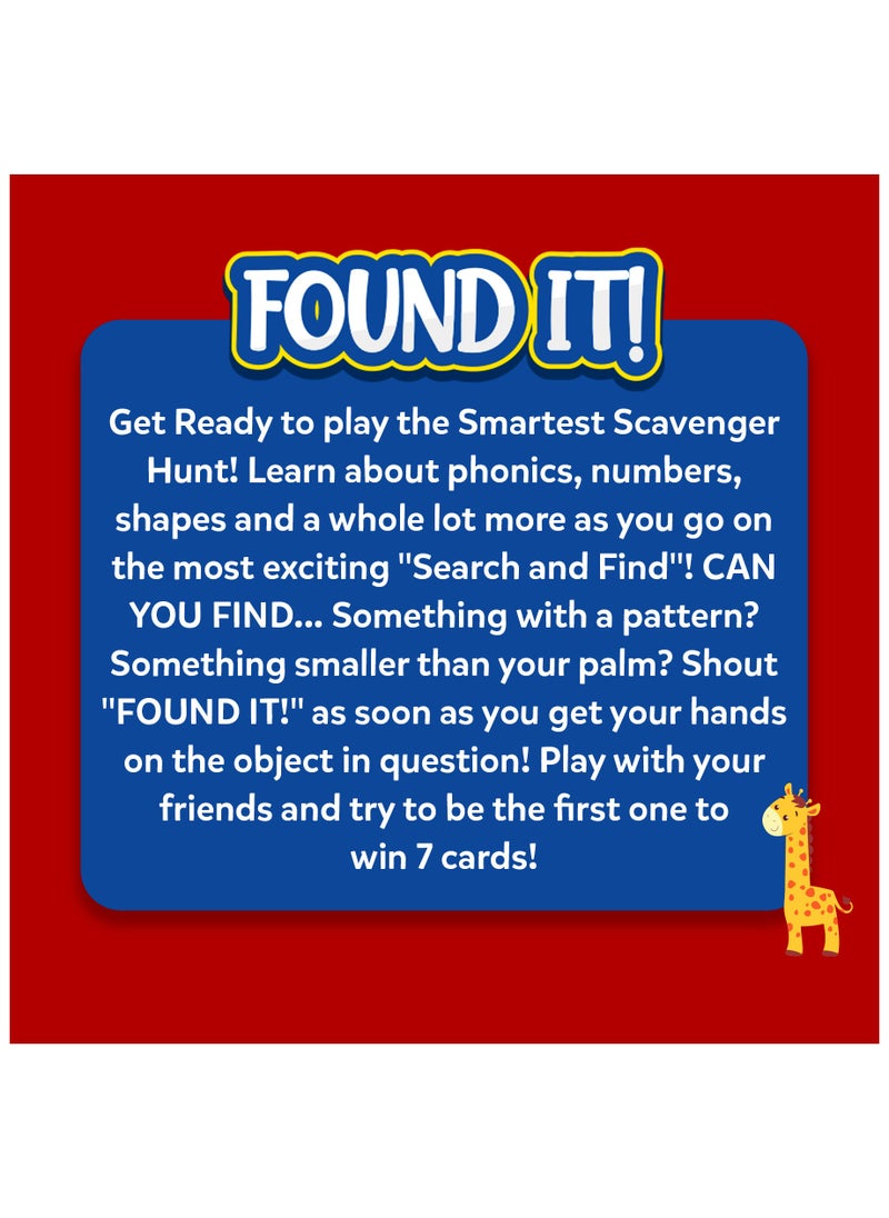 Found It Home Edition, Scavenger Hunt for Ages 4, 5, 6, 7, Educational Card Game, Gifts for Kids, Boys, Girls and Families, Perfect for Home, School, Playdates & Party Games