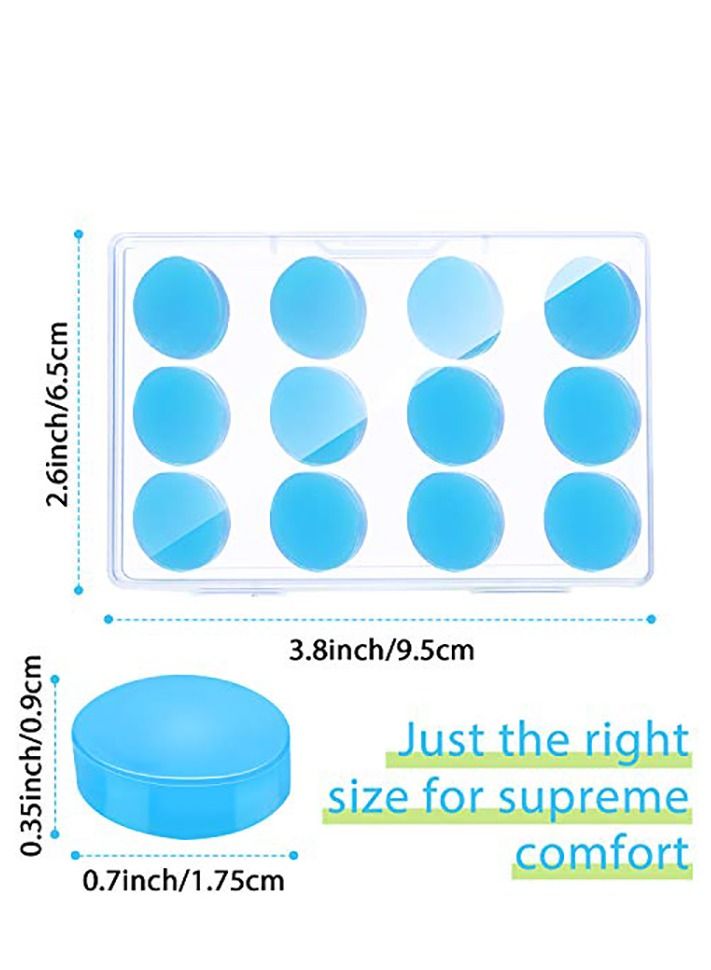 Y&D 36 Pairs Gel Ear Plugs Reusable Silicone Earplugs Waterproof Moldable Swimming Noise Cancelling for Adults Sleeping Snoring Studying - Image 2