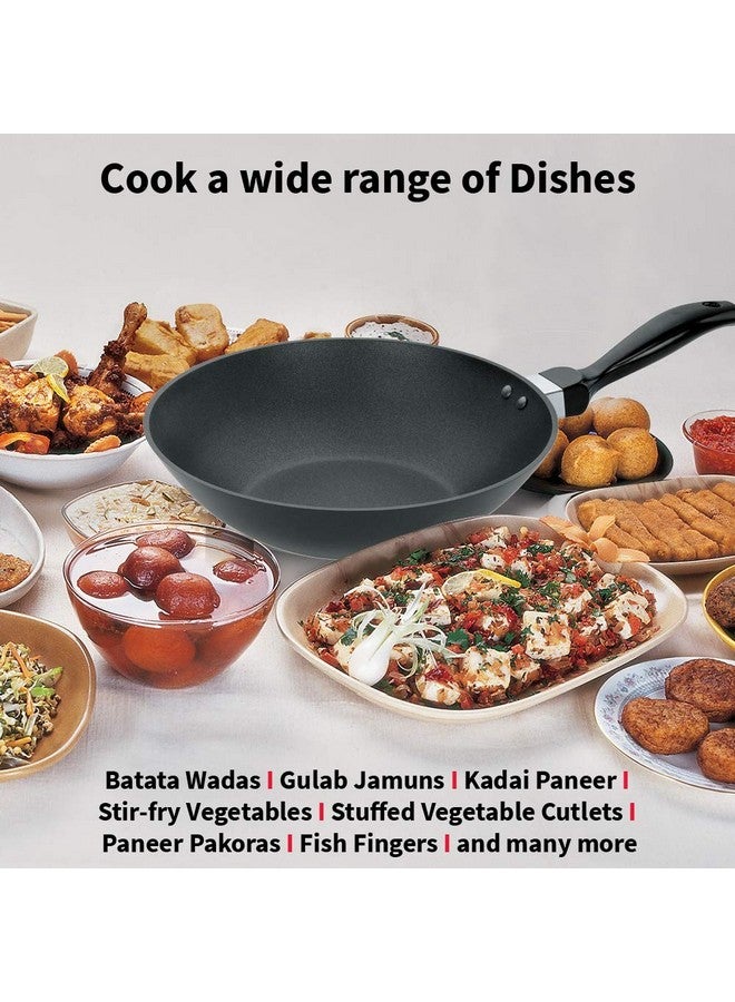 Hawkins Futura Nonstick Deep-Fry Pan (Stir-Fry Pan) 2 L, 26 cm, 3.25 mm (Black) - Image 5