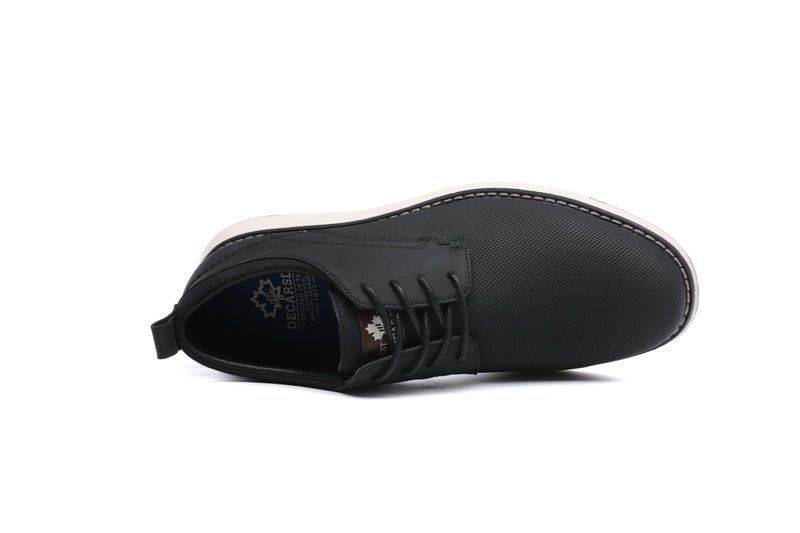 DECARSDZ Mens Dress Shoes Casual Oxford Shoes Business Formal Derby Sneakers Walking Shoe Black - Image 2