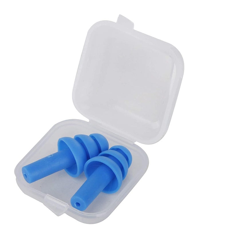 LOVHIDE 5 Pairs Reusable Silicone Earplugs of Noise Reduction Ear Plugs, Noise Cancelling Sound Blocking Earplugs Noise Reduction for Swimming Airplanes Musicians Concerts Silicone (Multicolor) (MultiColor, Pack Of 5) - Image 4