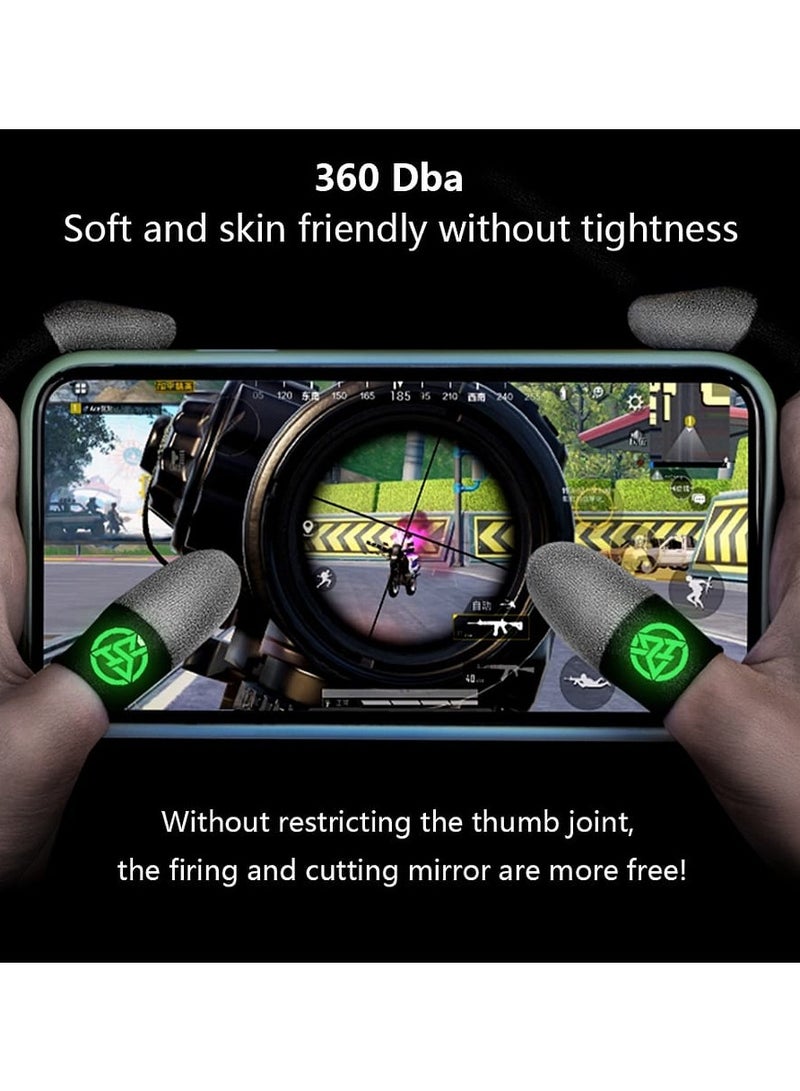 Newest 2pcs Luminous Ultra-thin Gaming Finger Sleeve Durable Soft And Skin Friendly For Mobile Game Controllers  - Image 3