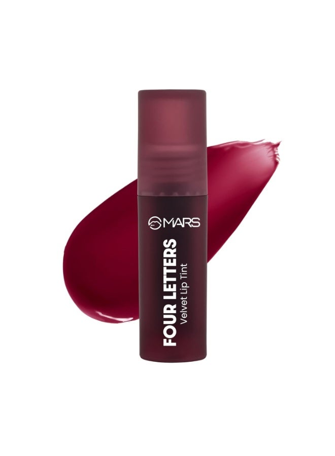 MARS Love Track Velvet Lip Tint (2.8ml) (FOUR LETTER) | Velvet Matte Finish | Non-Sticky & Lightweight | Highly Pigmented | Comfortable Wear | 6 Flattering Shades - Image 1