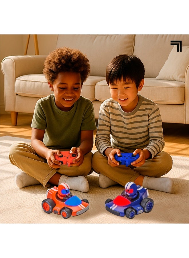 Sharper Image® Motor Battles RC Team Battle Racers – Remote Control Combat Cars with LED Lights & Damage Indicators for Multiplayer Action| RC Stunt Bumper Car Fighting Game| Toy Gift for Boys Kids - Image 4