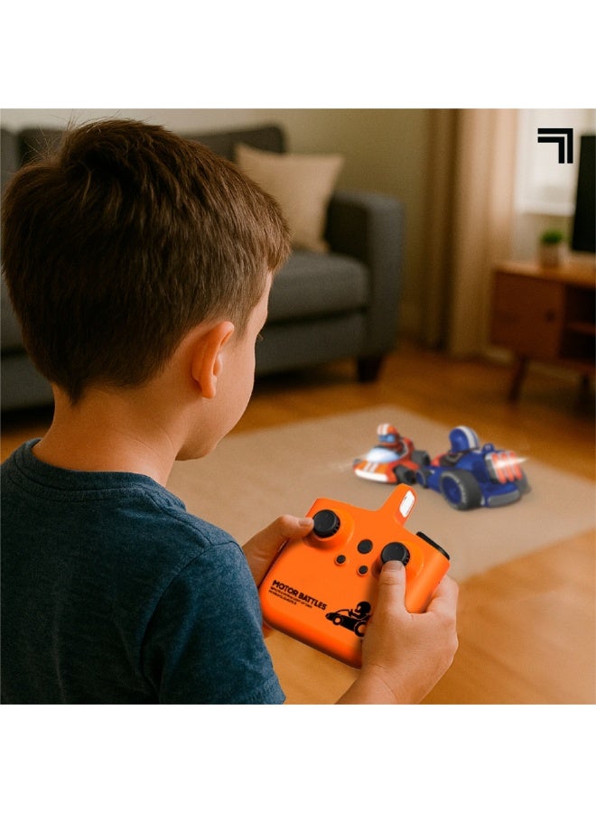 Sharper Image® Motor Battles RC Team Battle Racers – Remote Control Combat Cars with LED Lights & Damage Indicators for Multiplayer Action| RC Stunt Bumper Car Fighting Game| Toy Gift for Boys Kids - Image 3