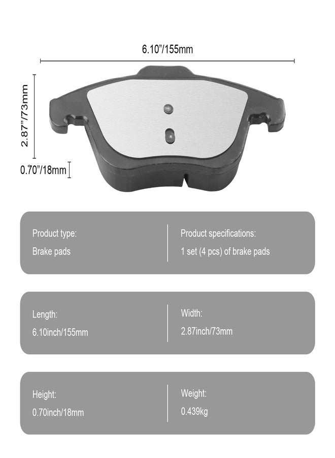 SUPLABEL Front Ceramic Disc Brake Pads HZ1375 For Volkswagen Passat Tiguan Audi Q3 Quattro Limited - Image 2