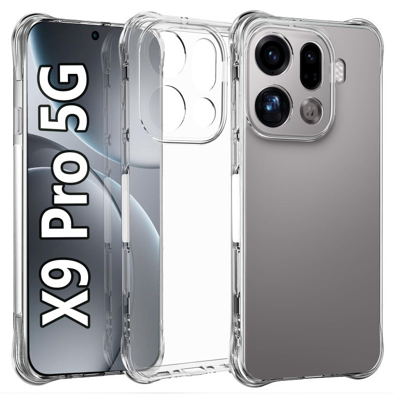 USTIYA Case for Oppo Find X9 Pro Clear TPU Four Corners MilitaryGrade Protection Cover Transparent Soft funda - Image 3