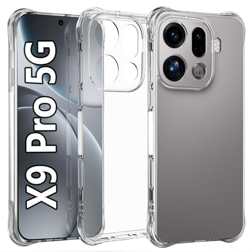 USTIYA Case for Oppo Find X9 Pro Clear TPU Four Corners MilitaryGrade Protection Cover Transparent Soft funda - Image 1