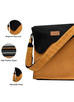earthsave Earthsave Cotton Premium Sling Bag |Canvas Sling Bag for Women with adjustable strap | Waterproof Lining (Brown)  - Image 5