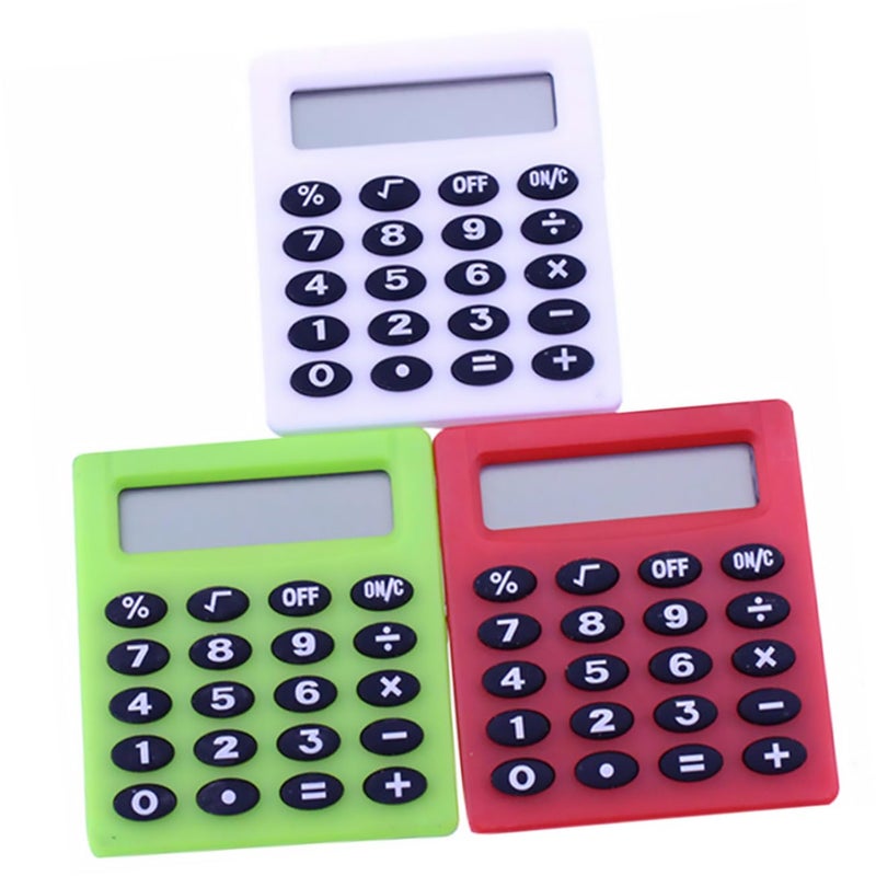 Mini Portable Student Calculator 9 Pack Cute Pocket Sized Exam Calculators Random Colors - Image 4