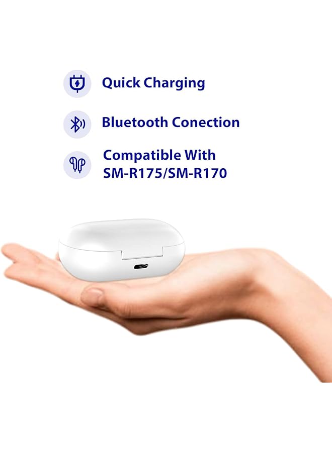 erorex Charging Case For Samsung Galaxy Buds Sm R170 R175 Replacement Charger Dock Station Supports Bluetooth Pairing Charging For Galaxy Buds Bluetooth Earbuds White - Image 2