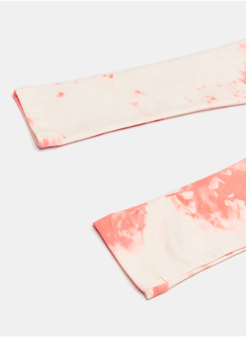 giggles - LEGGING CORAL TIE AND DYE Kids Girls - Image 1