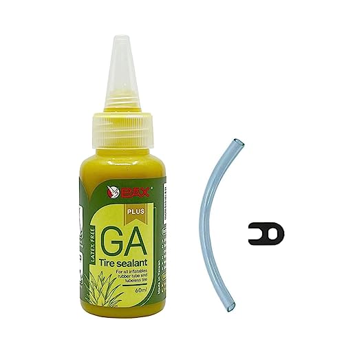 PAX 60ml GA Tire Sealant, Flat Prevention Savior, Strong Sealing, Non-Corrosive, Suit for Lawnmowers, Motorcycles & Bicycles, Clincher, Tubular, Tubeless. with Conduit & A-Type Tool - Image 1