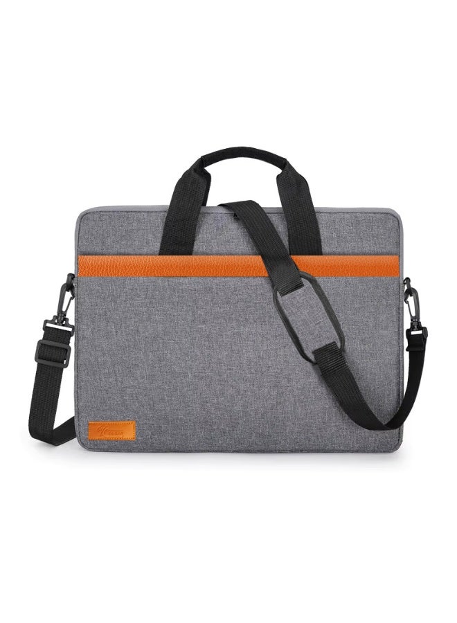 Cougar COUGAR-EGY Laptop Messenger & Shoulder Bag (Model: 016), 40 x 28 x 3 cm, for 15.6'' laptop, Padded Compartment, Hidden Back Pocket, grey - Image 1