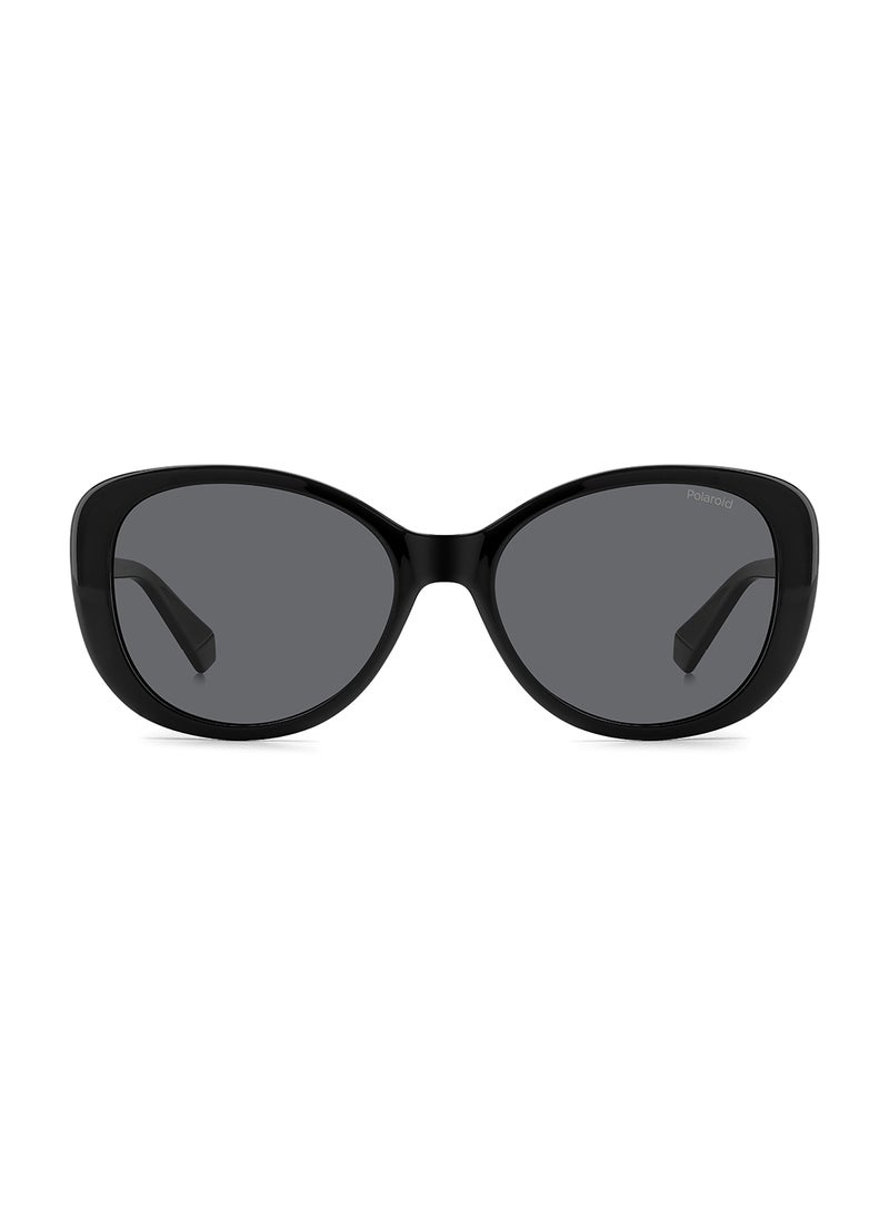 Polaroid Women's Polarized Rectangular Sunglasses - Pld 4154/S/X Black Millimeter - Lens Size: 55 Mm  - Image 3