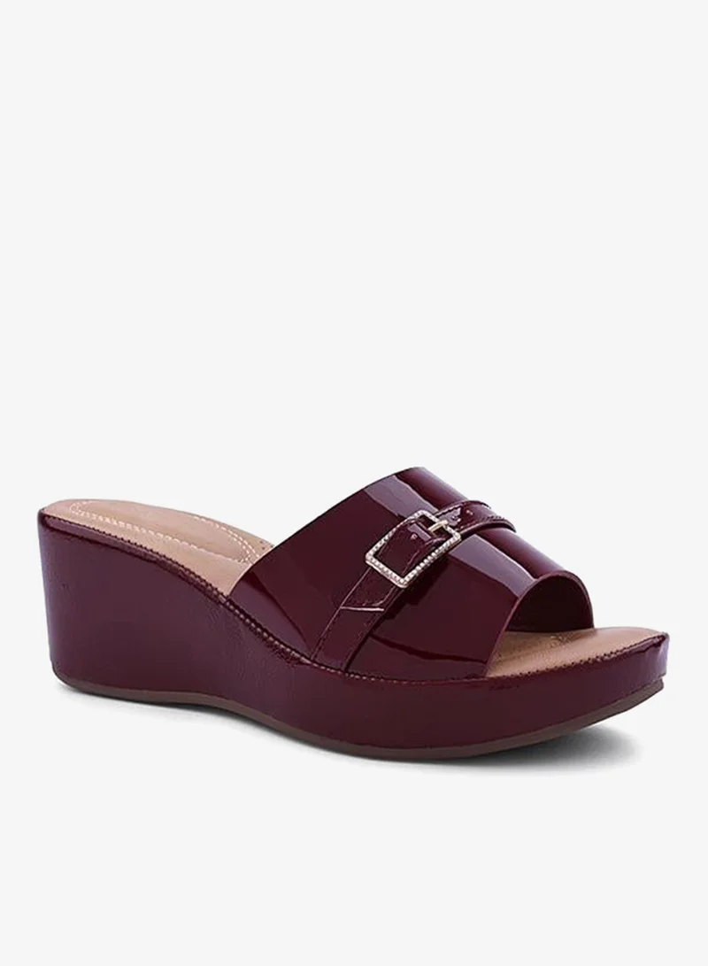 أيقون صنادل سهلة الارتداء مزينة بالكريستال