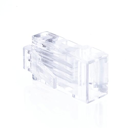 SATMAXIMUM Cat5e RJ45 Modular Plugs, 8P8C UTP Ethernet Crimp Connectors, Solid or Stranded Cable Ends, Gold-Plated Contacts (200 PCS) - Image 2