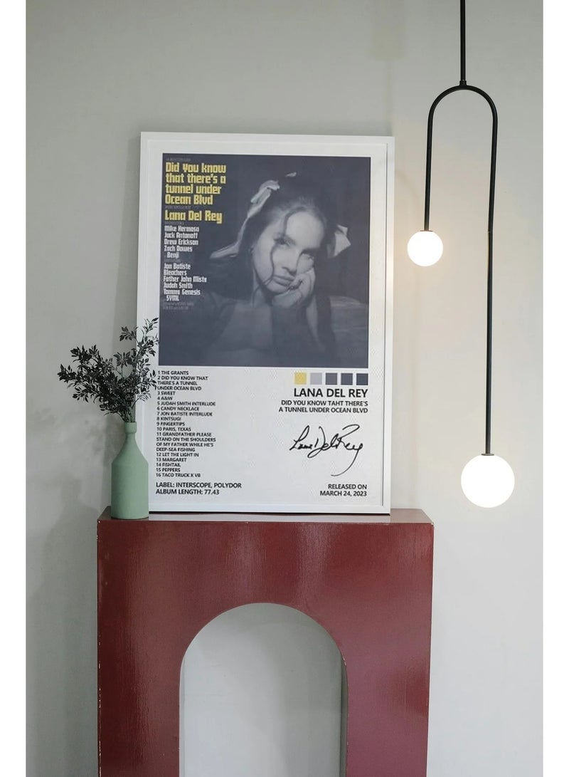 TNESSENTIAL LANA DEL REY OCEAN BLVD CANVAS POSTER  - Image 2