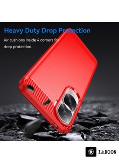 Zaboon Protective Case Cover For Honor 90 Lite Brushed Texture Carbon Fiber TPU  - Image 2