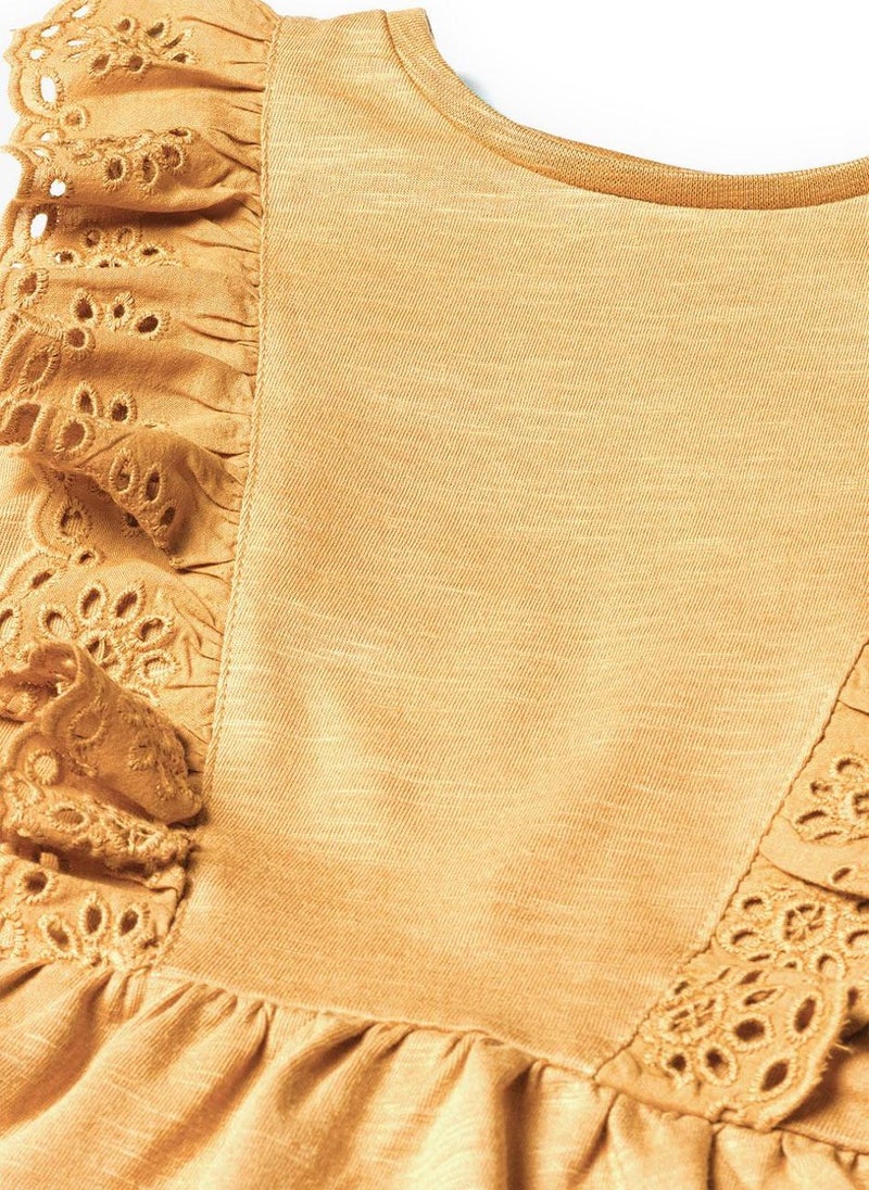 مينوتي فستان مراهقات بدون أكمام بتفاصيل دانتيل - Image 4