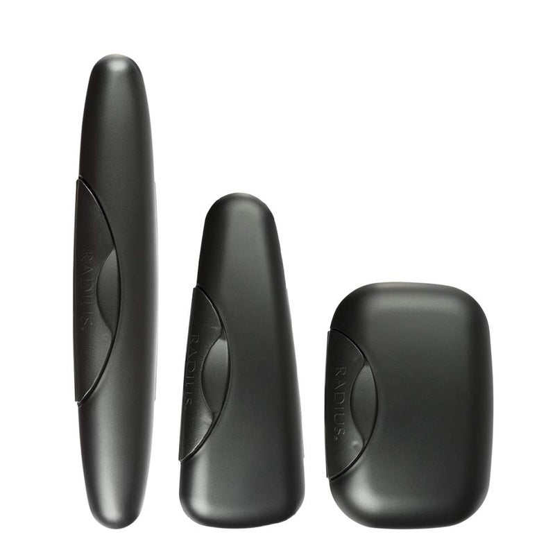 RADIUS Toothbrush Portable Travel Case Kit Standard Toothbrush Soap Razor Case Storage Box for Travel BPA Free 3 Count - Caviar Pearl - Image 1