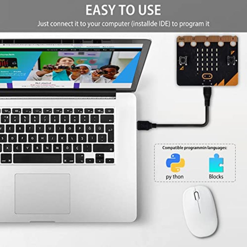 تطبيق ترميز وبرمجة، مادة بلاستيكية، لون أسود، يتضمن كابل Micro USB وحامل بطارية - Image 4