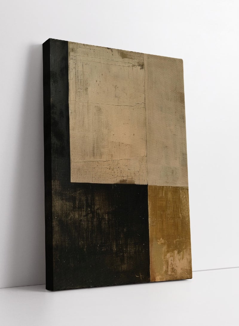 مودكلاس لوحة جدارية تصميم تجريدي بإطار خشبي - Image 1