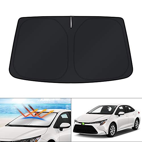 KUST Custom Fit Windshield Sun Shade for 2020-2024 2025 2026 Toyota Corolla (Not for Corolla Cross) Accessories Sunshade Sun Visor Protector Foldable Blocks UV Rays Keep Cooler - Image 1