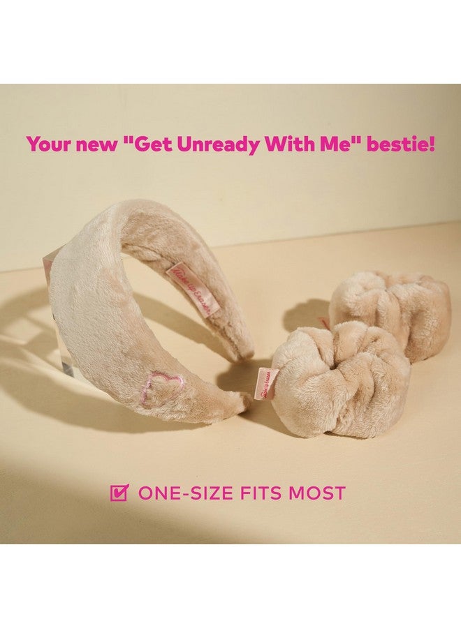 ميك أب إريزر ممحاة مكياج من ذا أوريجينال، عصابة رأس وأساور ماصة، تجمع الماء أثناء غسل الوجه، مجموعة سبا من 3 قطع، كريم حلو، مقاس واحد يناسب معظم الأشخاص - Image 5