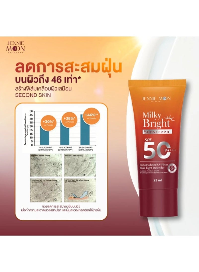 جيني مون واقي الشمس جيني مون ميلكي برايت بعامل حماية SPF 50 PA+++، 25 مل - Image 3