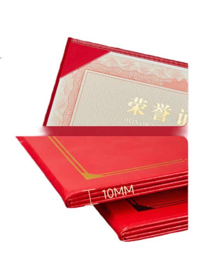 Kingdee Single-Page Appointment Letter A4 Inner Page, Landscape Red Cover With Gold Foil, Customizable Honorary Certificate, Office Stationery - Image 3